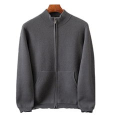 男款秋冬保暖羊绒衫羊绒纯色简约男装，男装羊绒开衫，欧力羊绒