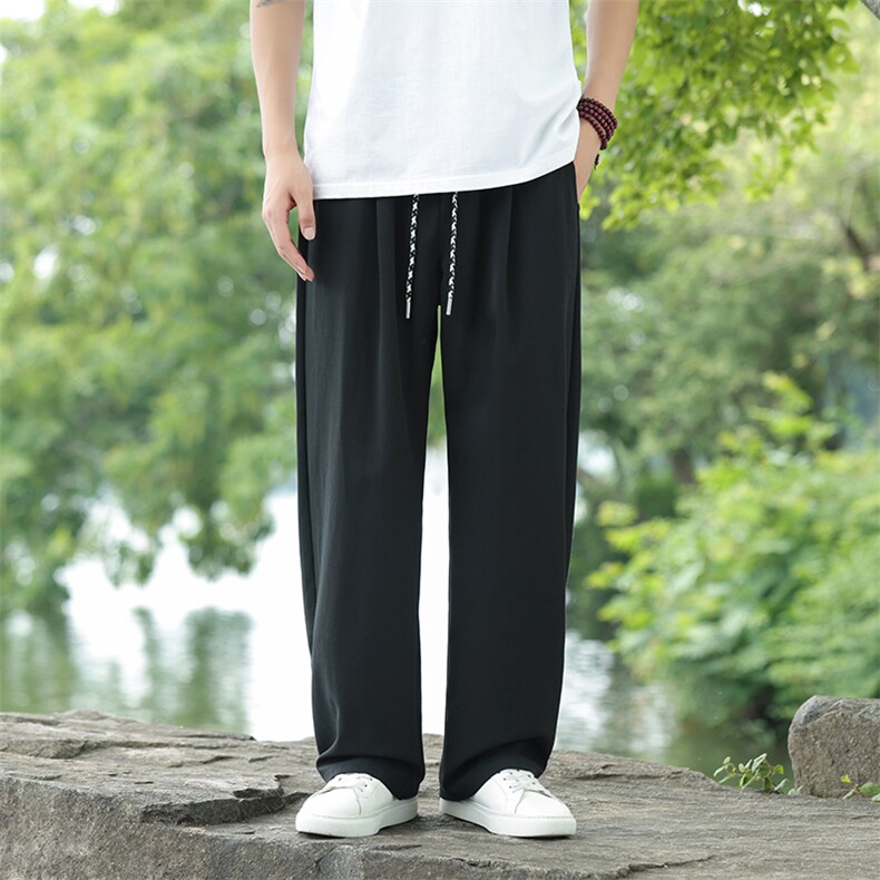 风亚麻松弛感休闲直筒裤星座815-8606p75,男装休闲裤,星座815（原A203）
