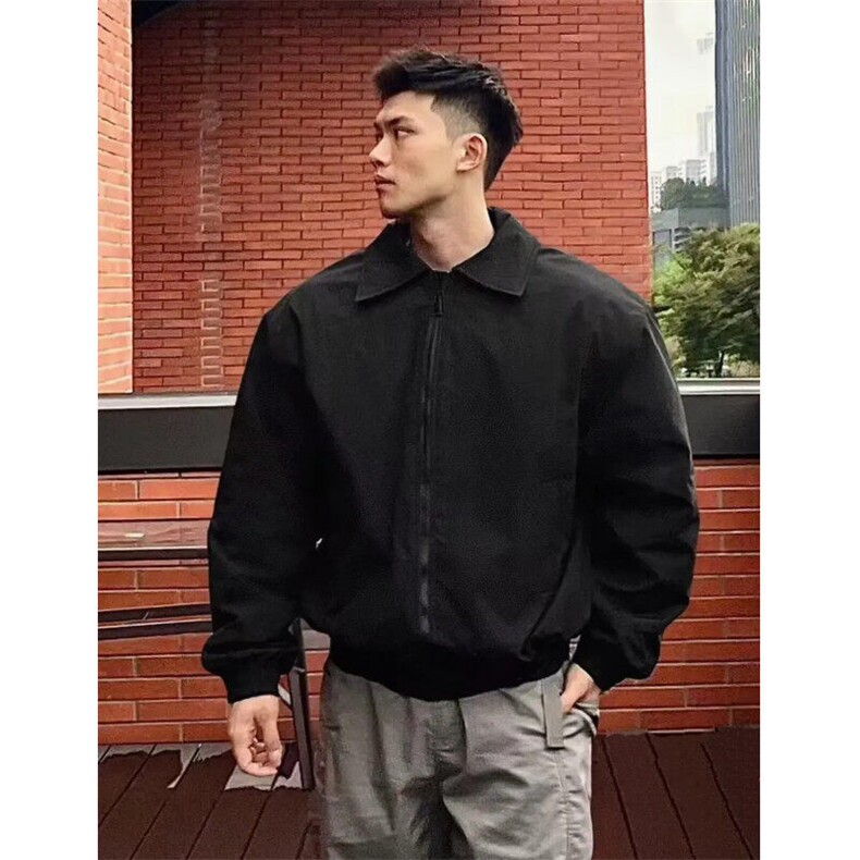 冬装飞行员夹克棉服阔肩厚外套男装冬季宽松翻领棉衣M05/特P70,男装夹克,星座206（原A221）