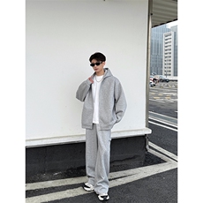 连帽卫衣套装春秋穿搭一整套高级感休闲运动外套YY6889-P125，男装休闲套装，电商C216
