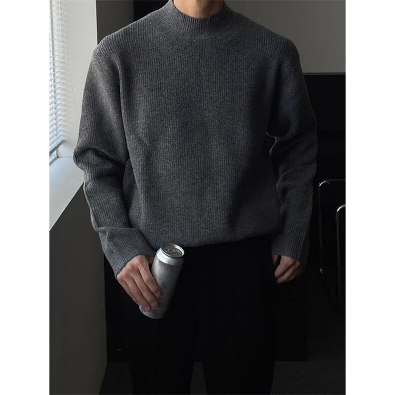 新款冬季半高领毛衣男基础百搭加厚款针织打底衫线衣LB1722-P53,男装T恤,星座1008