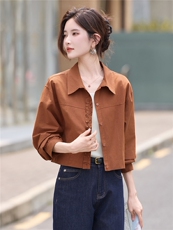 时尚翻领衬衫式薄款外套女2025秋季新款宽松百搭减龄花边拼接上衣，女装衬衫，丽影随形