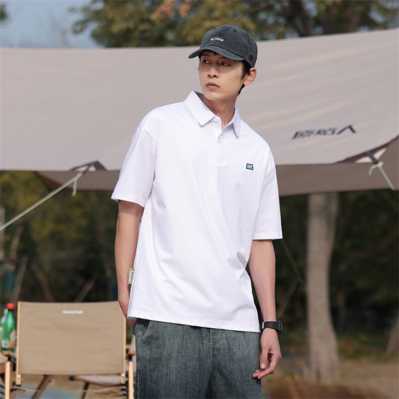 美式夏季新款Polo衫男士半袖日系潮牌男装宽松短袖t恤PL139-P45,男装Polo衫,星座1109-1