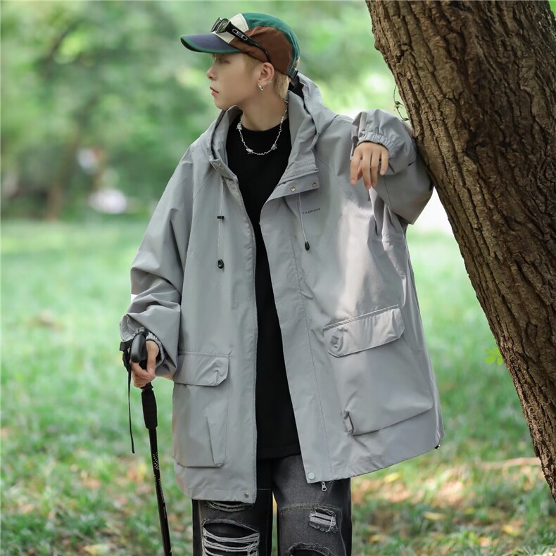 防晒衣男士夏季2025新款薄款冰丝透气防晒服冲锋外套男,男装防晒衣,星座506A
