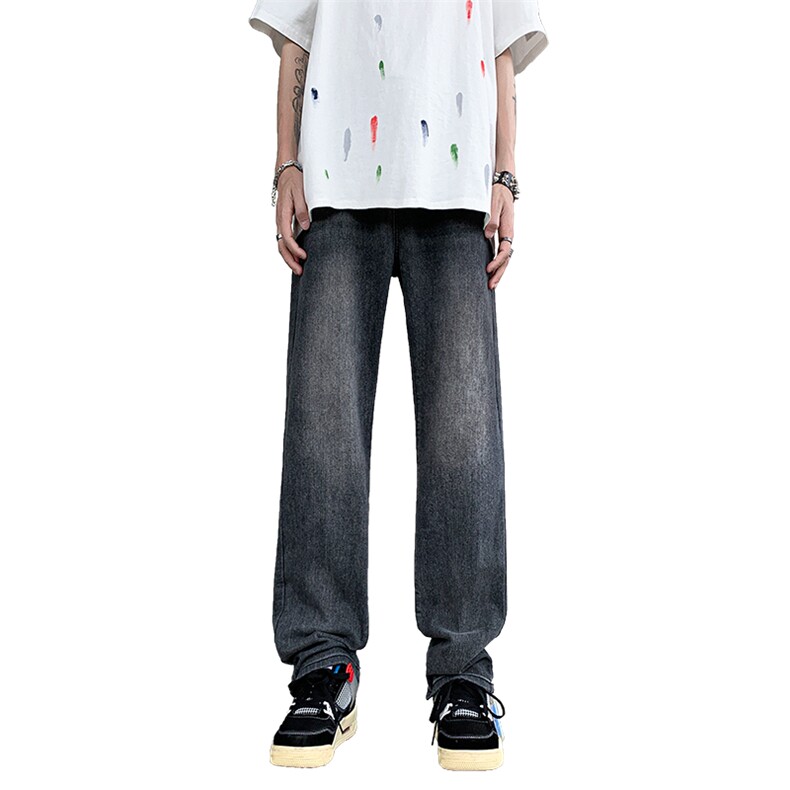 美式高街潮流宽松水洗直筒休闲牛仔裤A161-S2302-P55,男装牛仔裤,电商A161