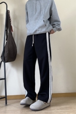 A178秋冬季新款三条杠卫裤直筒宽松潮牌裤子K2838P35限价65，男装休闲裤，电商A178