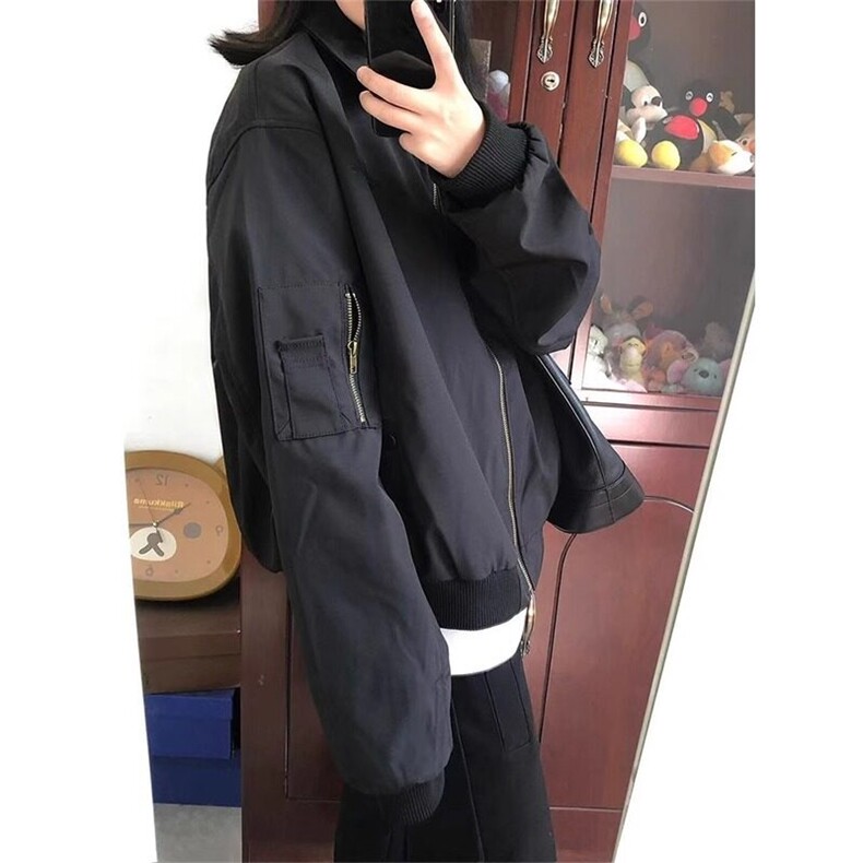 飞行员夹克男春季美式复古翻领棒球服cleanfit痞帅短款外套,男装夹克,星座506A