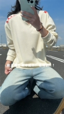 XZ809A/SYR08/特P19/控38美式V领人民万岁万针绣花长袖T恤卫衣，男装T恤，星座809A(原222-1)
