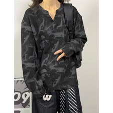 XZ809A/CX615/特P24/控48印花美式V领长袖打底衫卫衣，男装T恤，星座809A(原222-1)