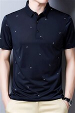 潮流长袖2023年时尚中年夏季宽松上衣翻领百搭T恤QPSF121，男装T恤，钱塘6003（原4033）