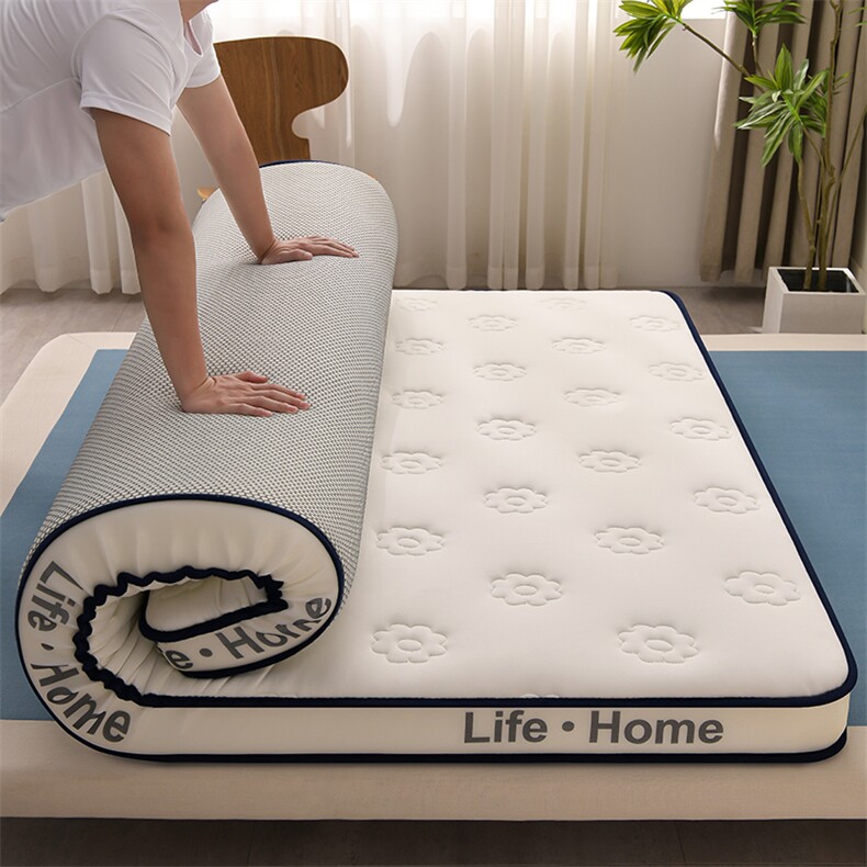 2023新款云朵牛奶丝乳胶抗压床垫，床单，一起卖家纺