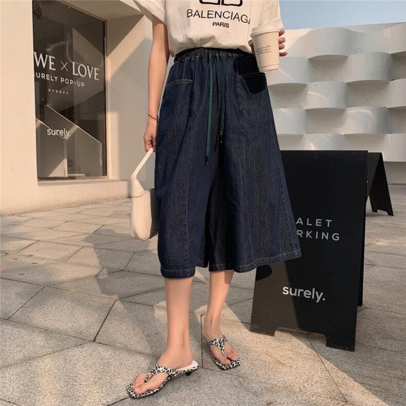 牛仔裤裙，女装牛仔裤，肆尔