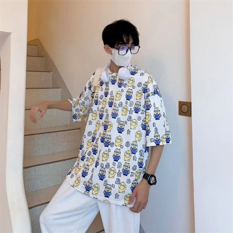 短袖衬衫春款男港风潮流C609P25,男装衬衫,星座1116-2