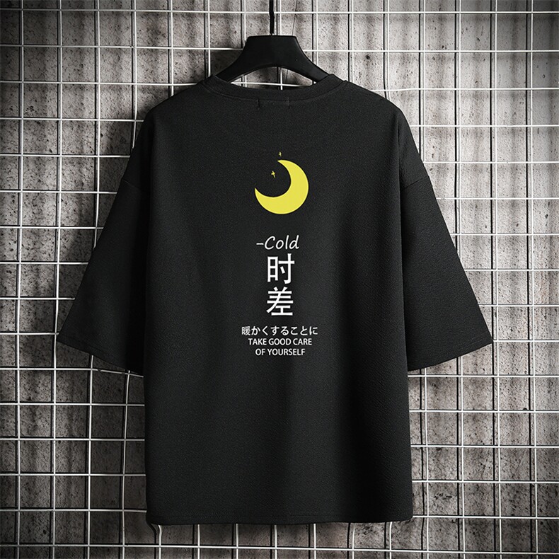 Q11047-P30 春夏季七分袖t恤男大码五分袖男短袖中袖图片
