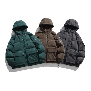 外27-2GANYOU日系工装拉链连帽加厚棉服MY05-P215图片