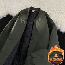 新款秋冬男士夹棉保暖夹克潮流复古时尚棒球服外套上衣，男装夹克，星座1013