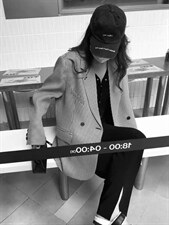 千鸟格西装，女装西装，XTZ style