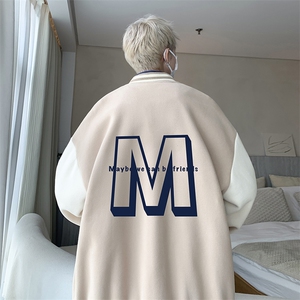 摇粒绒棒球服男大码开衫卫衣男夹克 BF86260-P65图片