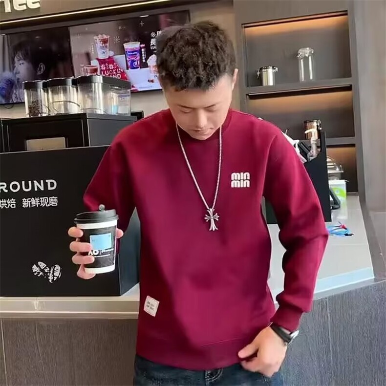 1506-1/WWJ41821/P39印花秋冬卫衣男韩版新款圆领上衣港风潮流，男装卫衣，星座1506-1