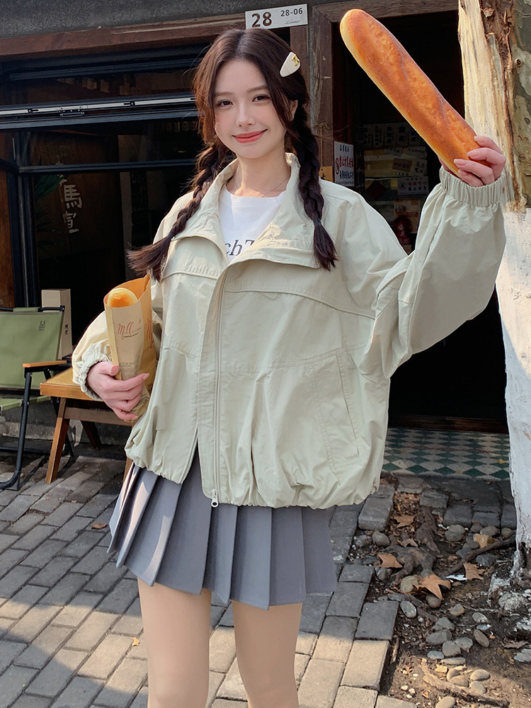 韩系简约休闲夹克外套女春季2025新款小个子超火洋气爆款减龄上衣,女装短外套,辉之琳