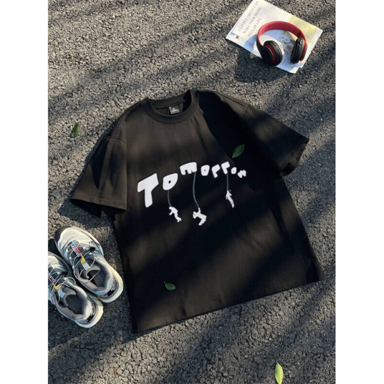 夏季新款港风摆拍男款印花字母短袖情侣T恤914-4-D046P35控58,男装T恤,星座914-4