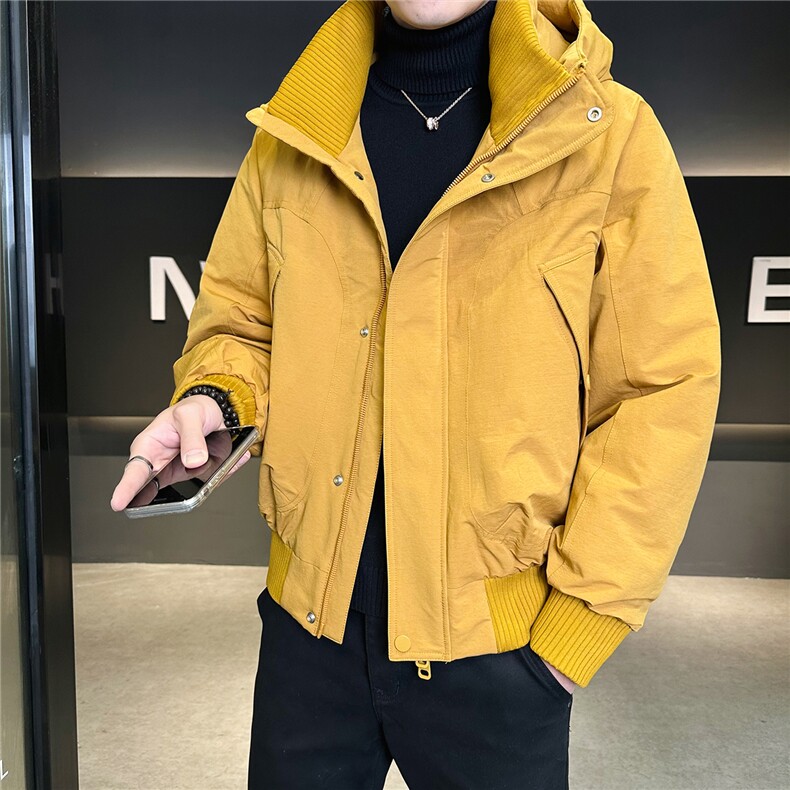 新标90绒工装连帽羽绒服男冬季外套A313-25659-P315控劵后398,男装羽绒服,电商A313