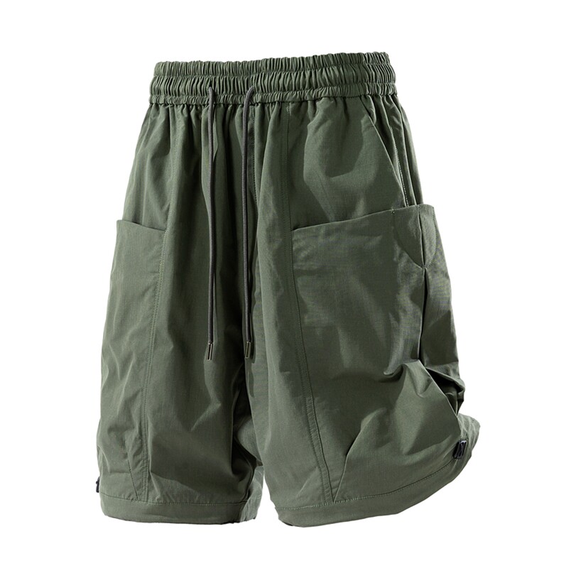 大货工装短裤男ins日系休闲百搭潮流痞帅五分裤子DK02512-P45，男装牛仔裤，星座308B-2