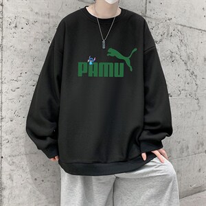华夫格卫衣圆领卫衣男大码长袖t恤男外套 HW76227-P30加绒款-P40图片