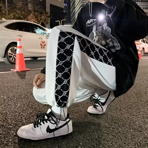 男秋季新款港风休闲裤束脚裤子K2825P25图片