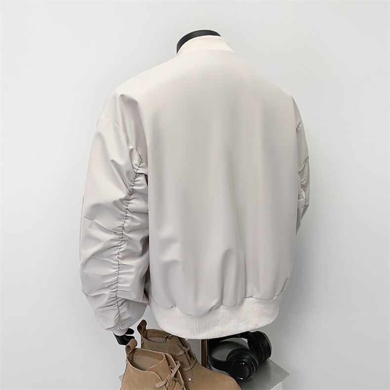 假模-美式高级感飞行员夹克棒球服男9017-P80,男装夹克,电商B380（原B361）