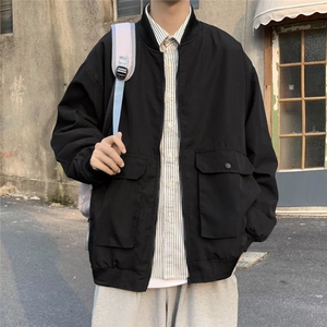 工装夹克男秋季棒球领飞行员外套秋JC94P50图片