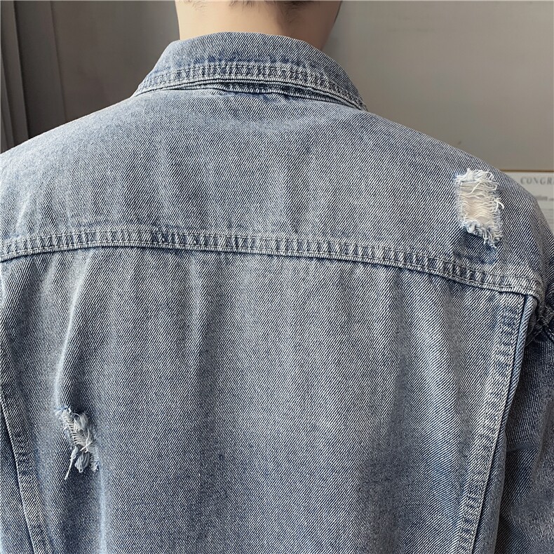 JK820-p90-限价138现货店主风牛仔夹克肥仔量足破洞印花大码,男装夹克,星座103A