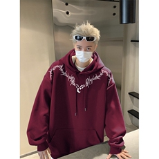抖音品质秋季新款美式印花宽松纯棉连帽卫衣wlcm200-特批35-控59，男装卫衣，星座605(原A050)