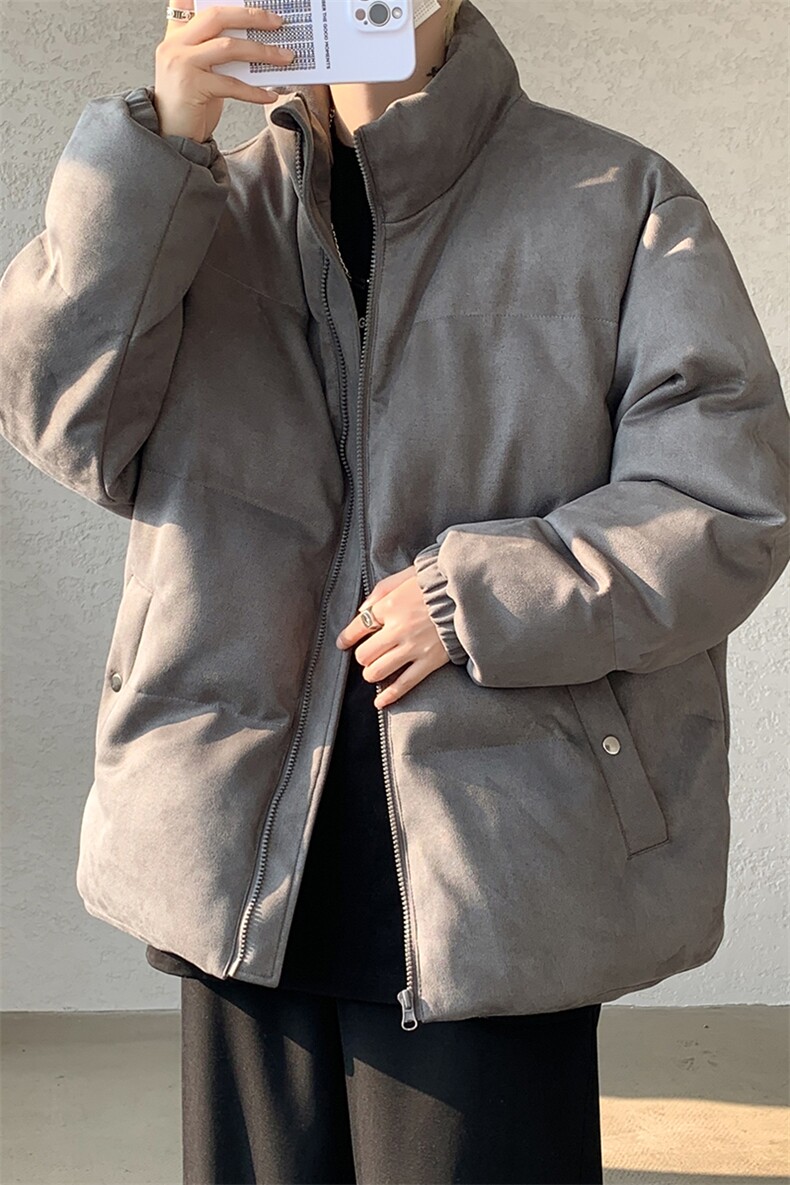 麂皮绒棉衣男大码立领棉袄子男羽绒棉服JM87099-P110,男装棉衣,电商A040