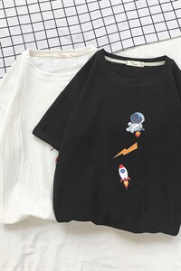 YT26165-P30 亚短袖t恤男大码五分袖男宽松七分袖 港风摆拍图片