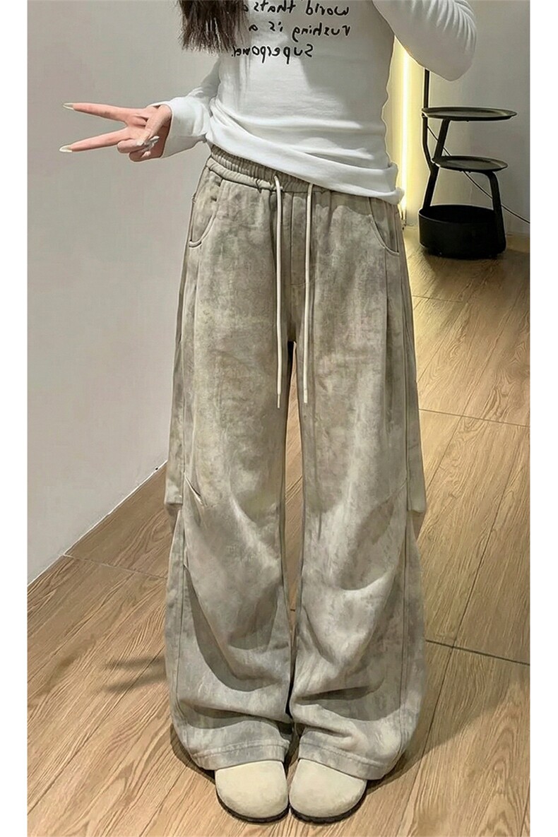 春季新款扎染休闲裤美式阔腿直筒工装裤子男女C62208-TP3568,男装工装外套,电商A102