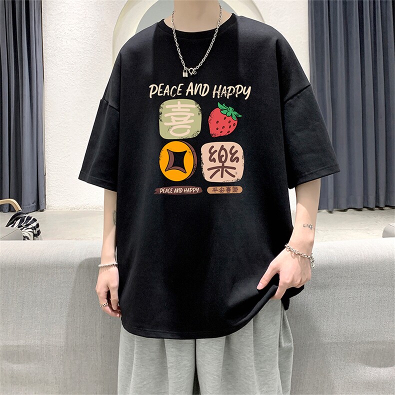 230g重磅纯棉短袖t恤男大码半袖半截袖DX17322-P20,男装T恤,电商A040