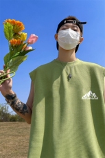 华夫格背心直播高品质重磅220克山印花HB7143-P25控38，男装背心/马甲，星座508（原C305）