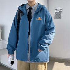 ！港风风衣男短款长袖夹克男休闲外套男上衣男DJK245-P45，男装夹克，电商B371