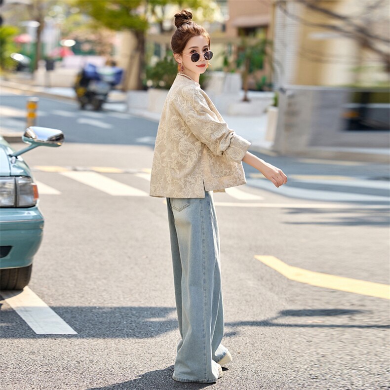 大喜自制｜梦华录国风外套｜定制提花刺绣外套2025定染温婉上衣女,女装短外套,瑶迪依秀