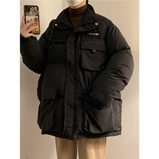 日系工装大口袋拼色棉衣ZM080-P135控165，男装棉衣，星座1408-1