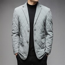 时尚潮流宽松中年男士2023新款商务休闲男装百搭外套上衣纯色西服，男装西服，电商B212（原钱塘6029）