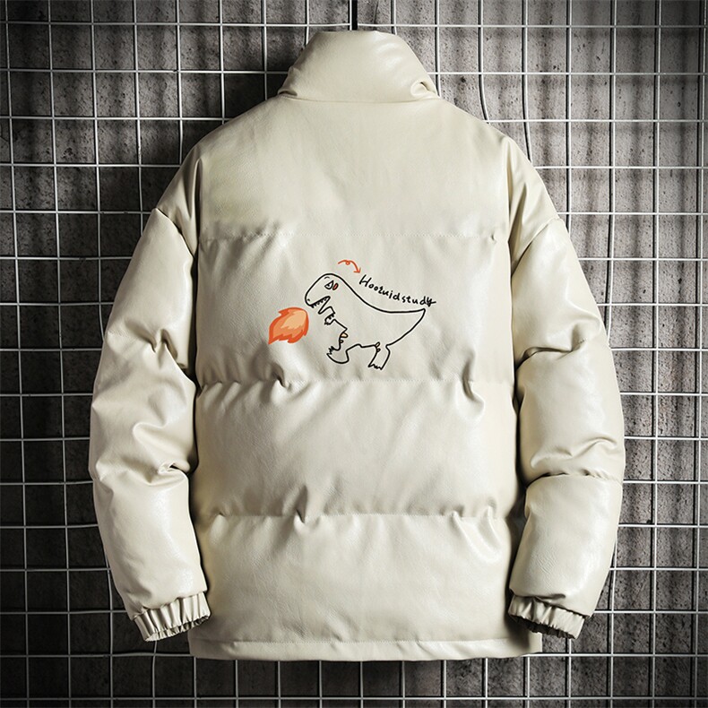 PM51040-P120立领pu皮棉衣男大码面包服男棉服男棉袄男,男装棉衣,电商A040A