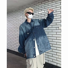 牛仔外套男春季高街潮牌宽松百搭青少年潮流W092-P68，男装夹克，星座1109-3