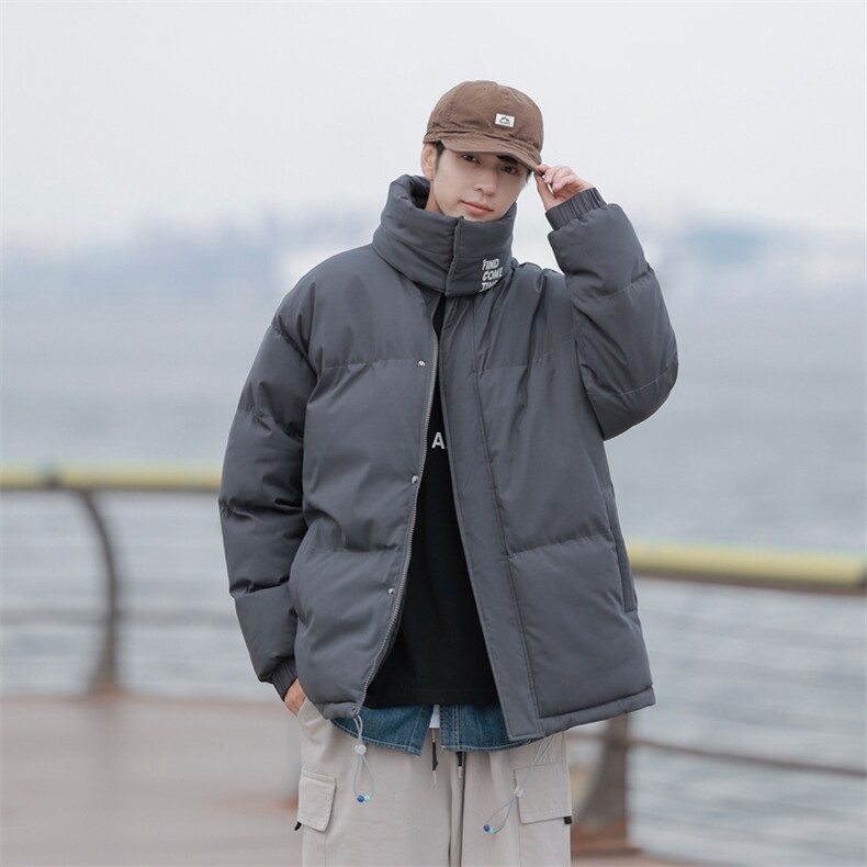克莱因蓝冬季棉衣男加厚棉袄外套ins情侣款面包棉服M0761-P100,男装棉衣,星座308B-1
