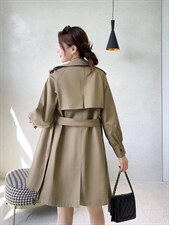 [现货]秋季休闲风衣，女装风衣，德尔菲娜