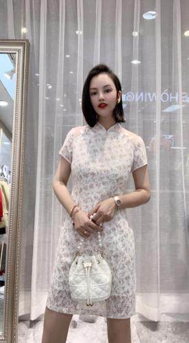 2021夏季新款连衣裙复古中式旗袍，女装连衣裙，时尚名门