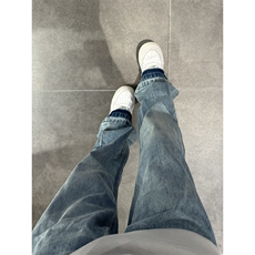 【网图】cleanfit蓝色牛仔裤男修身直筒窄版vibe裤子NZ07LL-特P50，男装牛仔裤，星座1007（原301D）