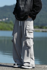 现货灯芯绒工装裤设计感宽松直筒长裤KD615-P5078，男装工装外套，电商D312-1