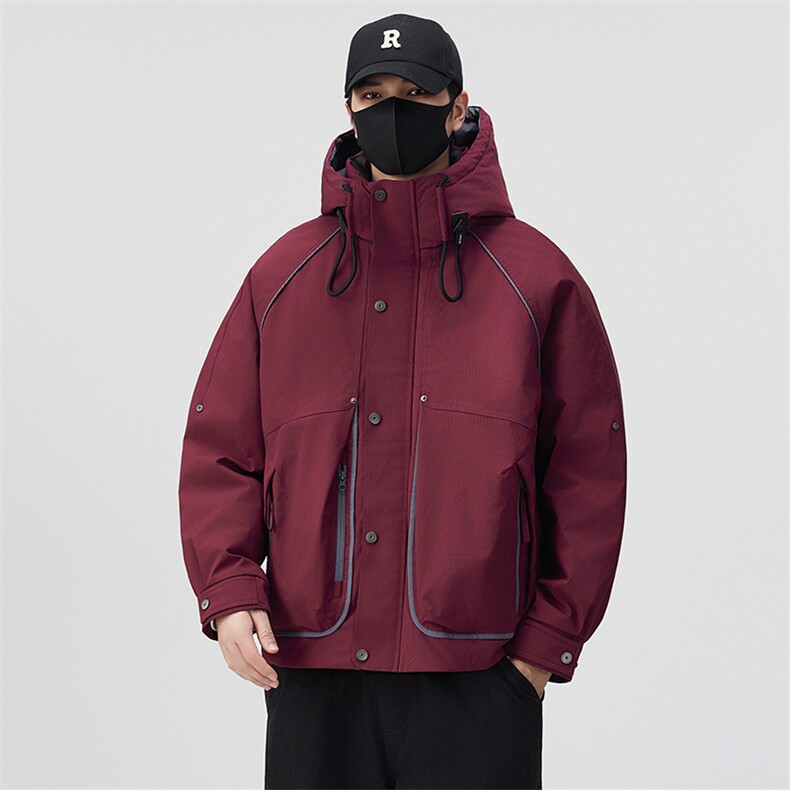 口罩风新标90白鸭绒2025连帽潮流保暖羽绒服男YR6070-P235,男装羽绒服,电商D240-242